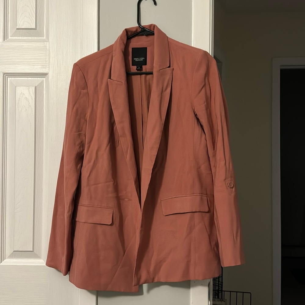 Simply Vera Vera Wang size small jacket rust